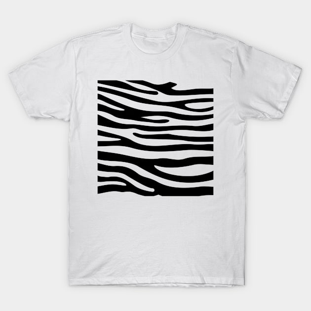 Zebra Pattern T-Shirt by Animal Printss Org